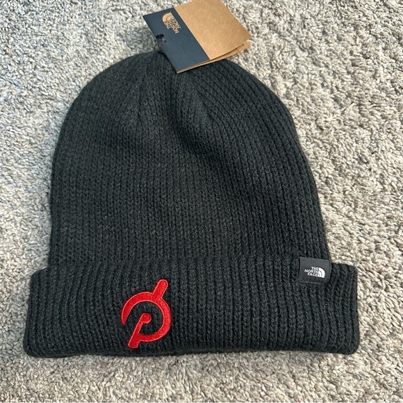🎆 The North Face Peloton Truckstop Beanie Knit Cap Black One size winter hat - Picture 1 of 7